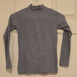 Under Armour Kid's Turtleneck Sweater in Gray